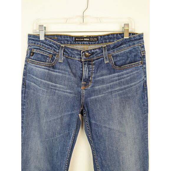 Big Star Denim Jeans Remy Bootcut Low Rise Western Y2K Boho Blue Size 28 - Picture 2 of 13